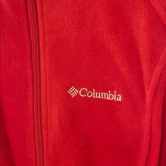 Columbia Vibrant Red Full-Zip Fleece - Picture 3 of 4